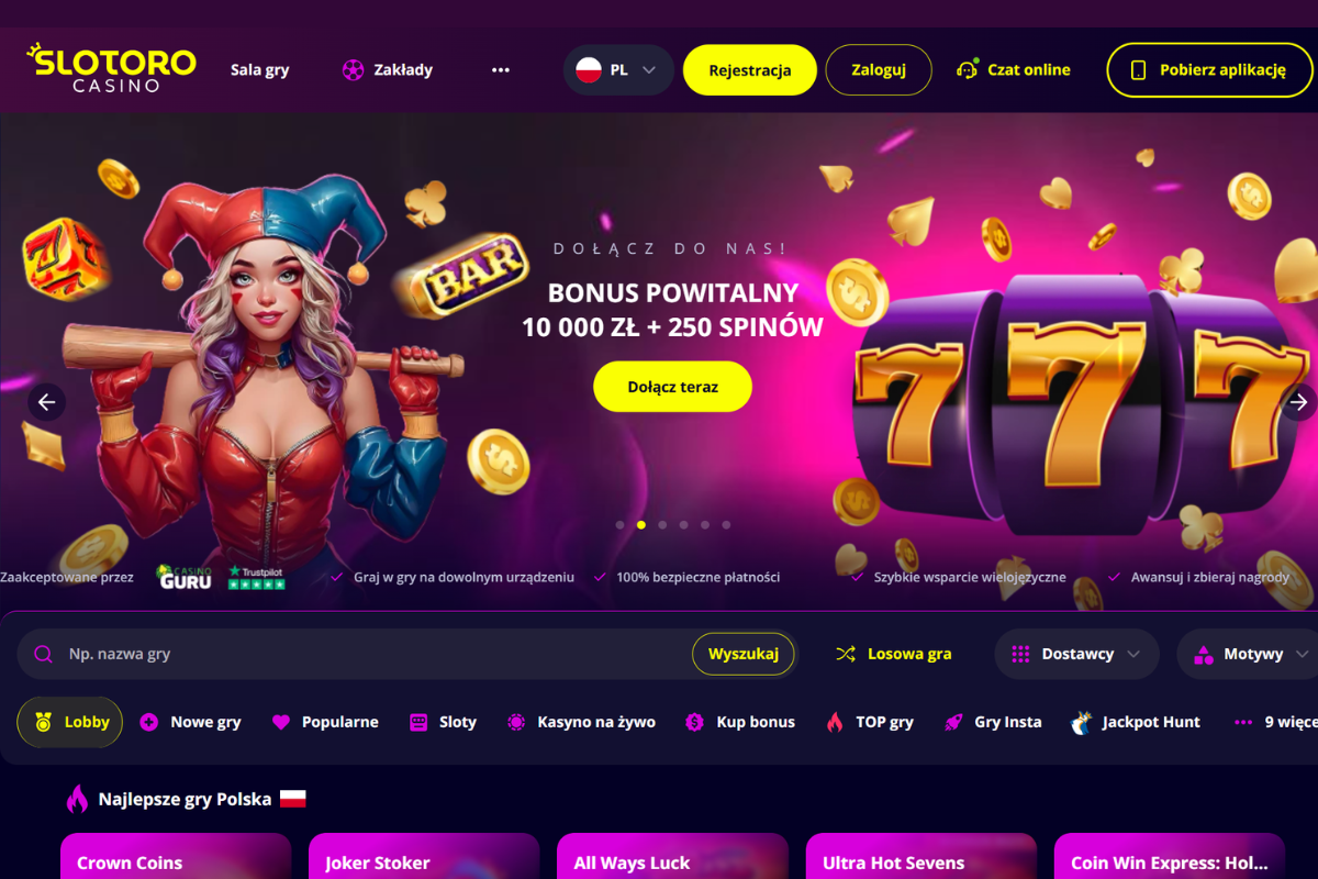 Slotoro Casino strona